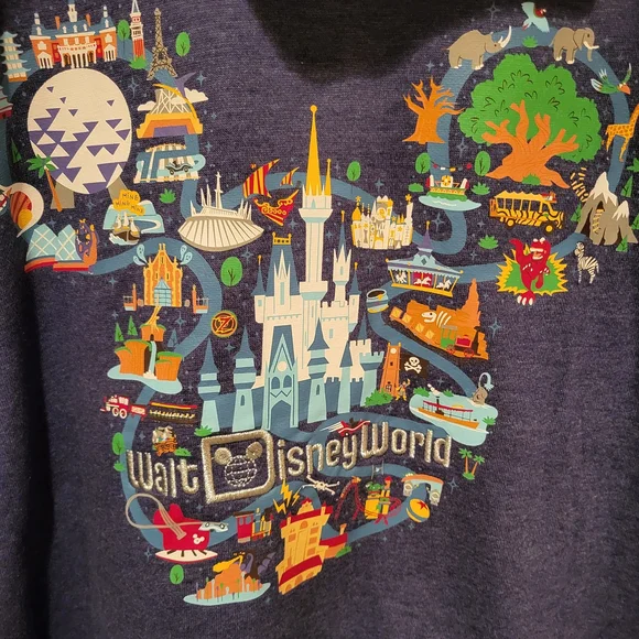 Disney Blue Hoodie with Mickey Mouse Graphic